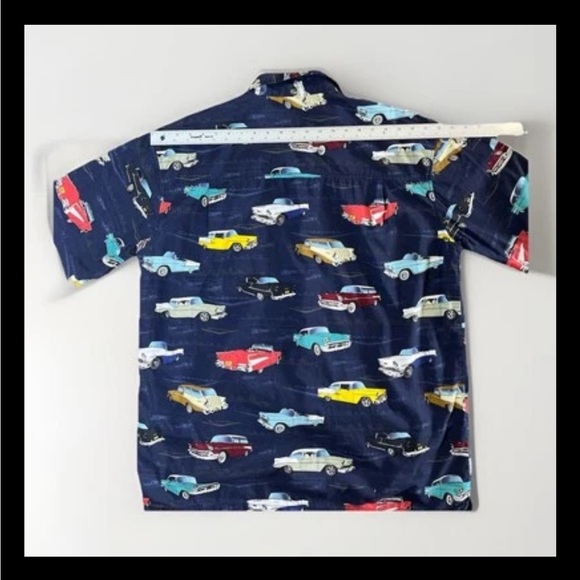 David Carey Vintage Car Hawaiian Shirt XL - Picture 4 of 8